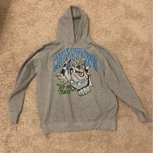 China town grey hoodie